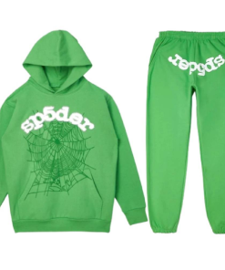 Spider Pattern Brown Sp5der Tracksuit